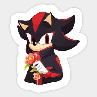 sonic black Sticker